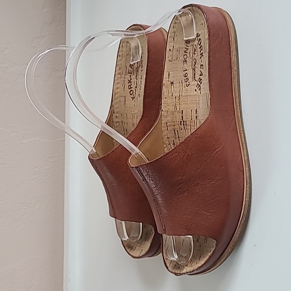 KorkEase Shoes Kork Ease Tutsi Brown Leather Slides Size 7m Poshmark